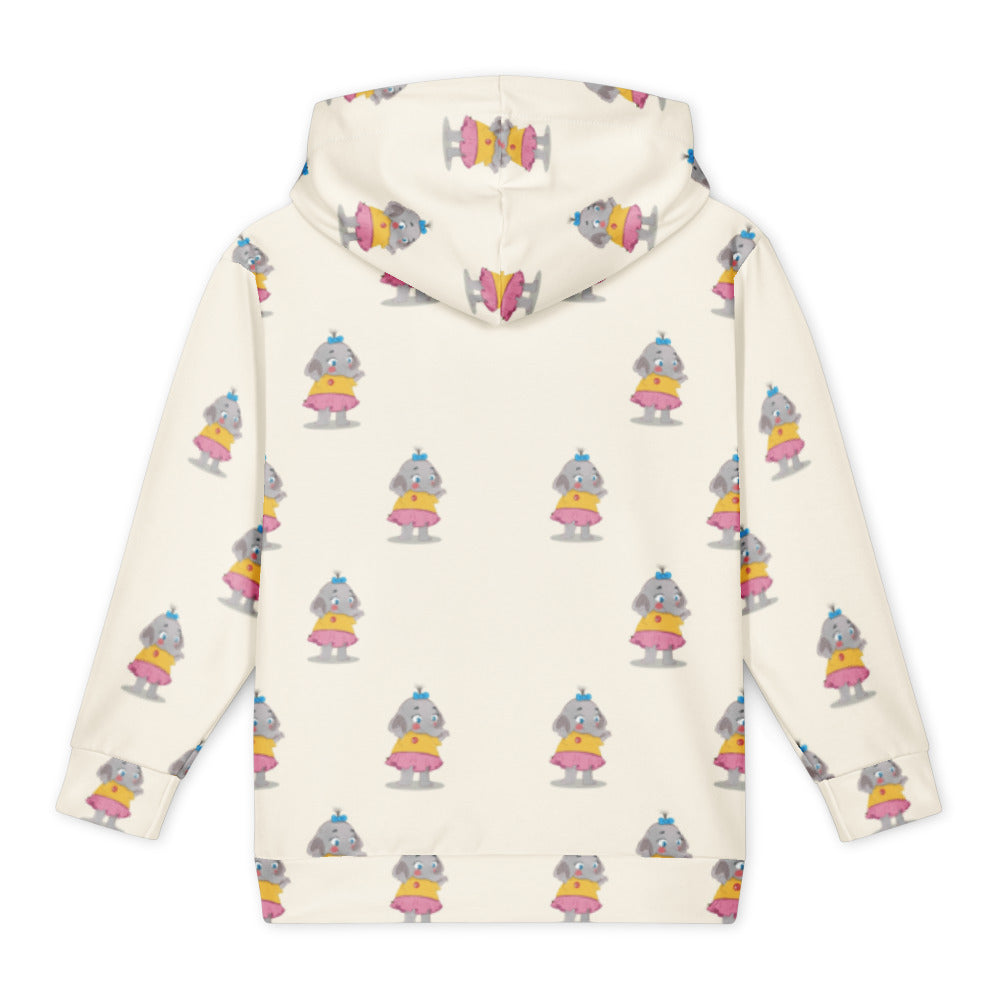 Filiz Elephant All-Over Print Youth Hoodie (Youth Sizes 14–20), Roots & Talks - Back