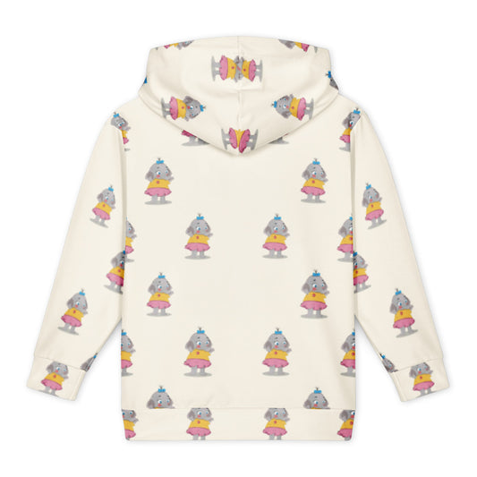 Filiz Elephant All-Over Print Youth Hoodie (Youth Sizes 14–20), Roots & Talks - Back
