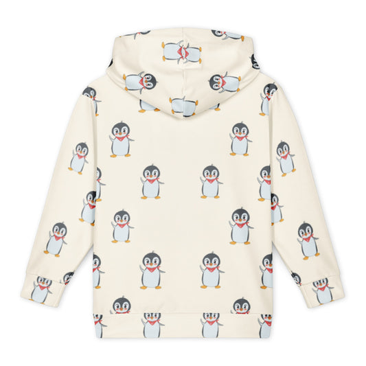 Pingucan Penguin All-Over Print Youth Hoodie (Youth Sizes 14–20), Roots & Talks - Back