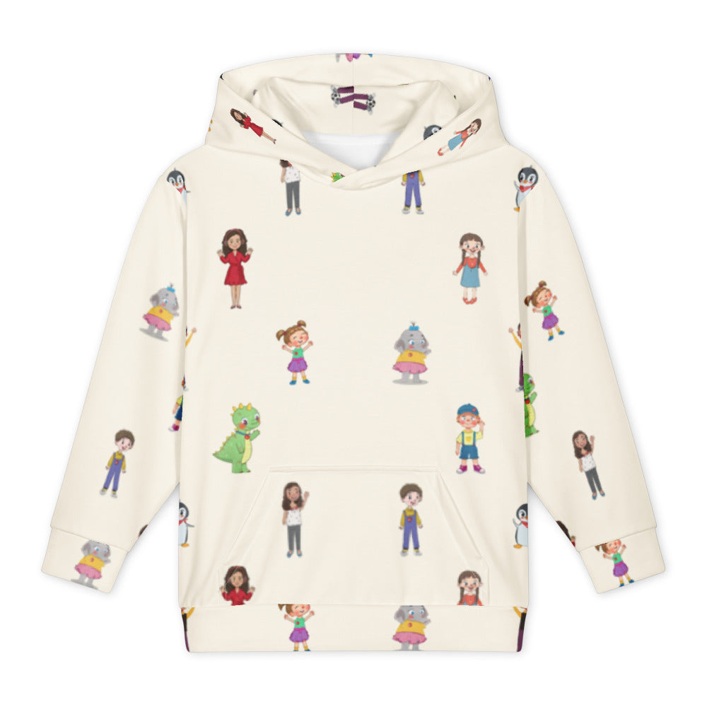 Roots & Talks Characters All-Over Print Youth Hoodie (Youth Sizes 14–20) - product photo