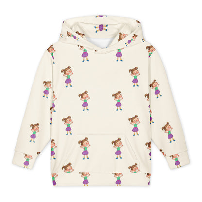 Ela Character All-Over Print Youth Hoodie (Youth Sizes 14–20), Roots & Talks - product photo