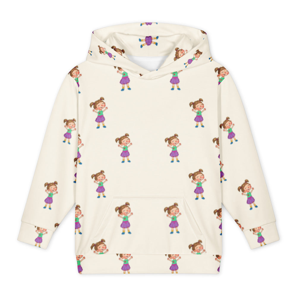 Ela Character All-Over Print Youth Hoodie (Youth Sizes 14–20), Roots & Talks - product photo