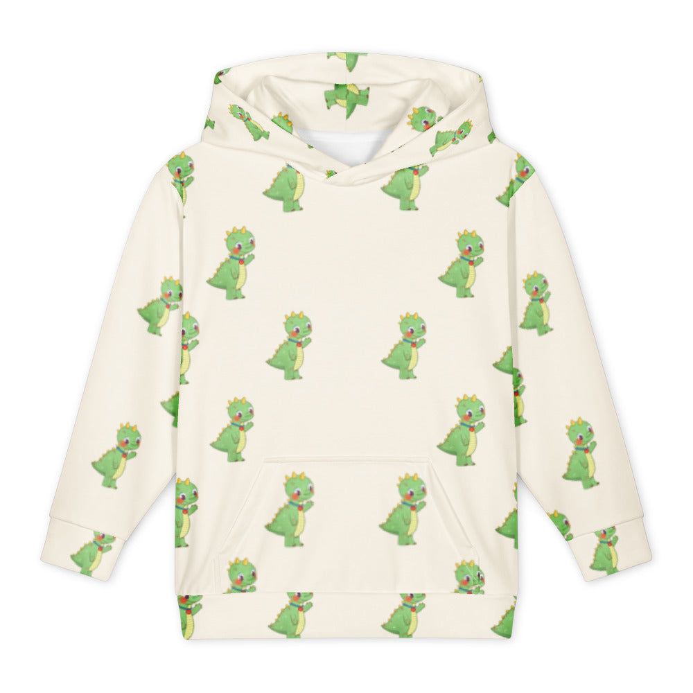 Dino Dinosaur All-Over Print Youth Hoodie (Youth Sizes 14–20), Roots & Talks - product photo