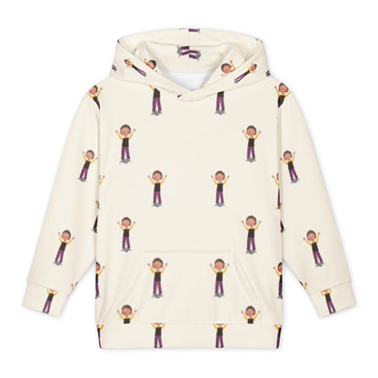 Gazi Character All-Over Print Youth Hoodie (Youth Sizes 14–20), Roots & Talks - product photo