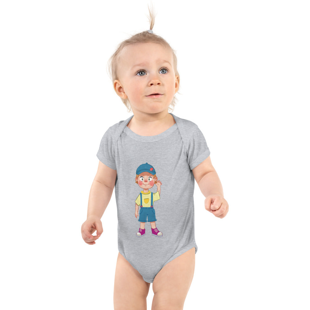Giray Character Baby Bodysuit, Roots & Talks - Heather