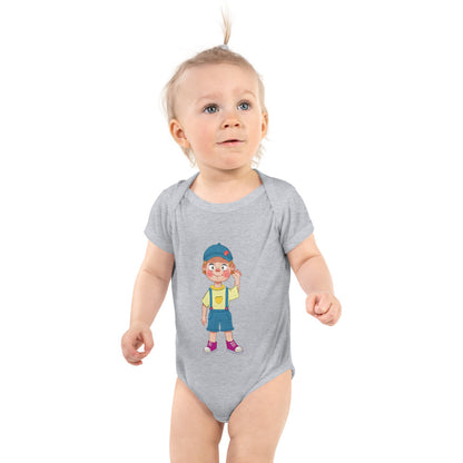 Giray Character Baby Bodysuit, Roots & Talks - Heather
