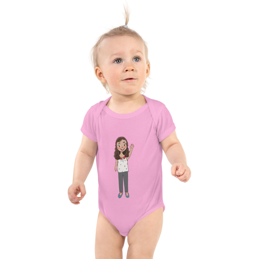 Defne Character Baby Bodysuit, Roots & Talks - Pink