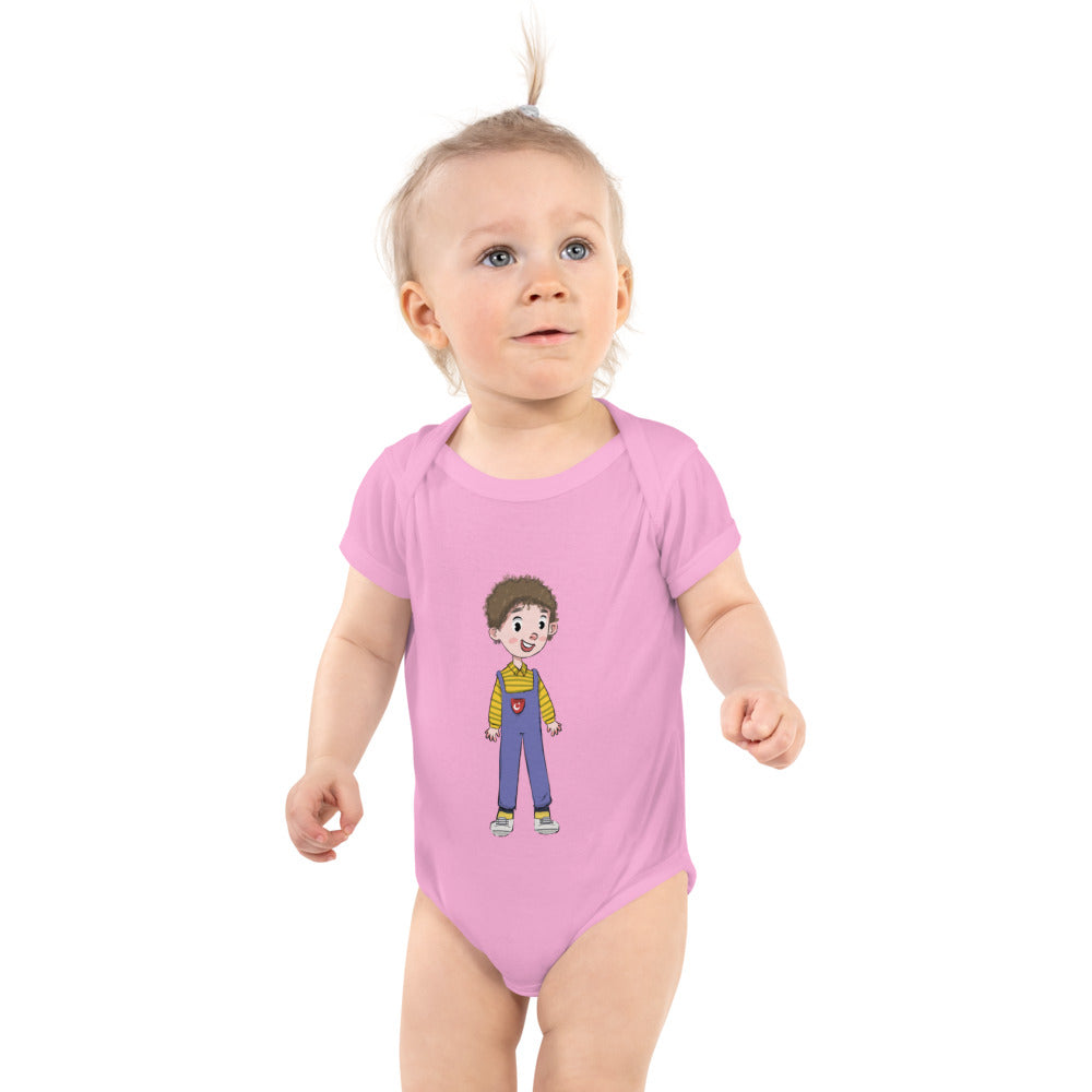 Ahmet Character Baby Bodysuit, Roots & Talks - Pink