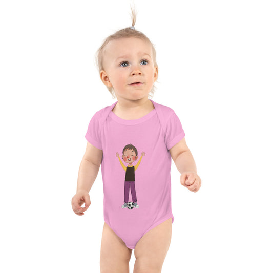 Gazi Character Baby Bodysuit, Roots & Talks - Pink