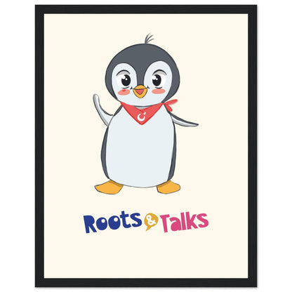 Pingucan Penguin Framed Portrait Poster, Roots & Talks - framed poster photo 3