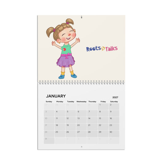 Roots & Talks Characters 2027 Wall Calendar - wall calendar photo 1