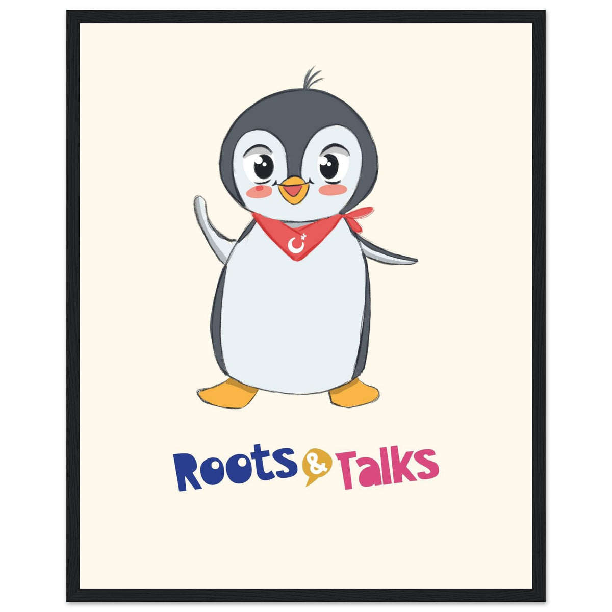 Pingucan Penguin Framed Portrait Poster, Roots & Talks - framed poster photo 4