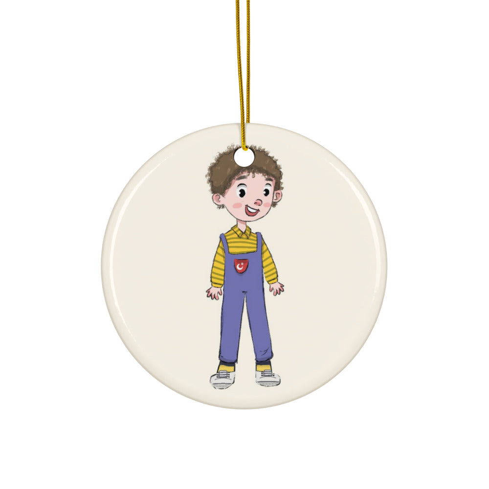 Ahmet Character Ceramic Ornament, Roots & Talks - product photo
