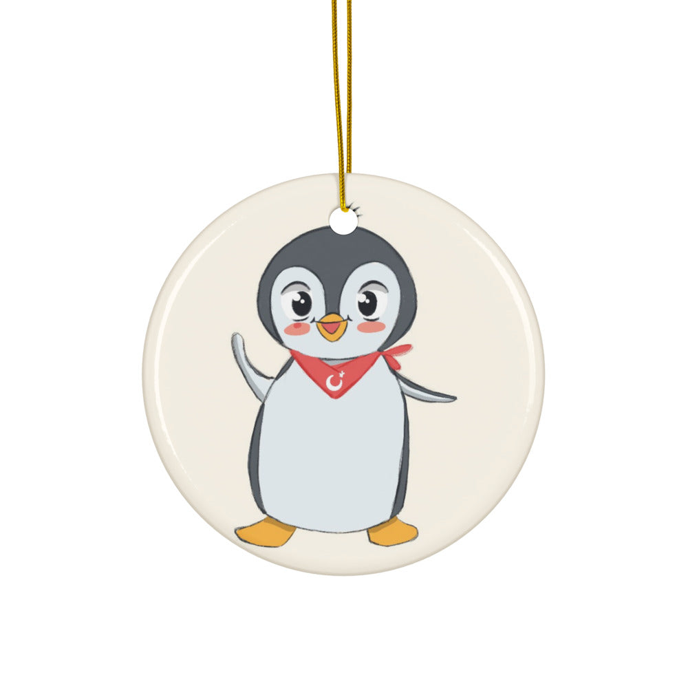Pingucan Penguin Ceramic Ornament, Roots & Talks - product photo