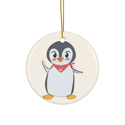 Pingucan Penguin Ceramic Ornament, Roots & Talks - product photo