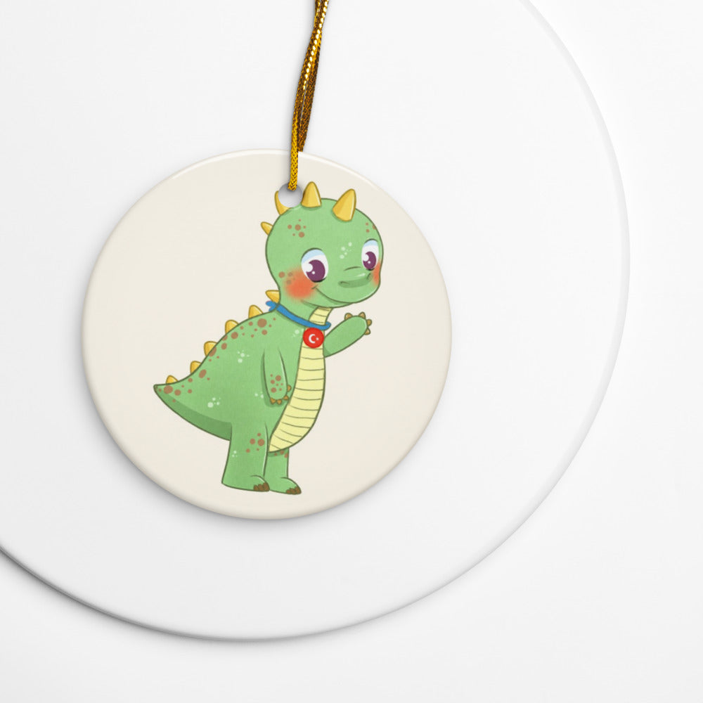 Dino Dinosaur Ceramic Ornament, Roots & Talks - lifestyle photo 1