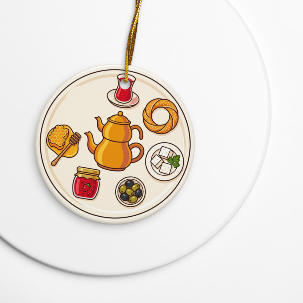 Turkish Breakfast Table Ceramic Ornament, Roots & Talks - lifestyle photo 1