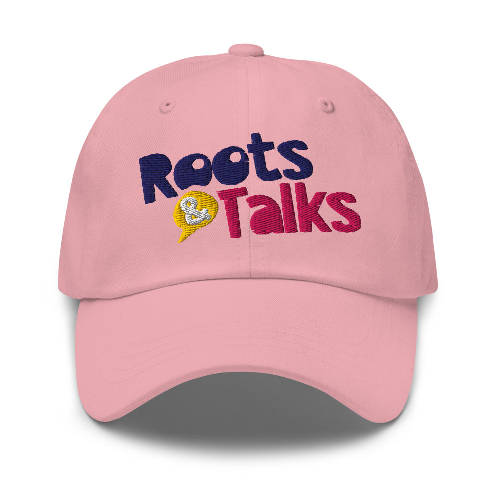 Roots & Talks Logo Embroidered Classic Dad Hat - Pink