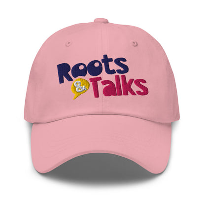 Roots & Talks Logo Embroidered Classic Dad Hat - Pink