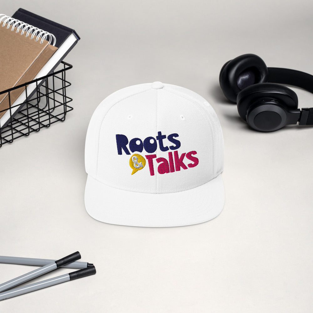 Roots & Talks Logo Embroidered Classic Snapback Cap - lifestyle photo 2