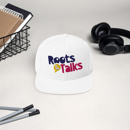 Roots & Talks Logo Embroidered Classic Snapback Cap - lifestyle photo 2