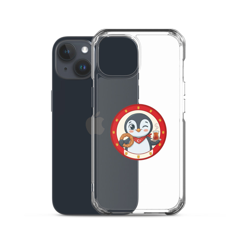 Simit and Tea Badge iPhone Case, Roots & Talks - Case with phone