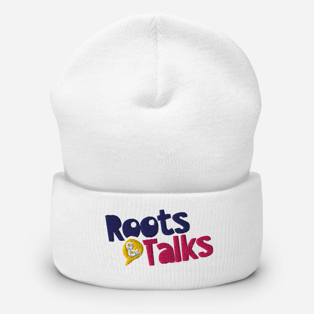 Roots & Talks Logo Embroidered Cuffed Beanie - lifestyle photo 1
