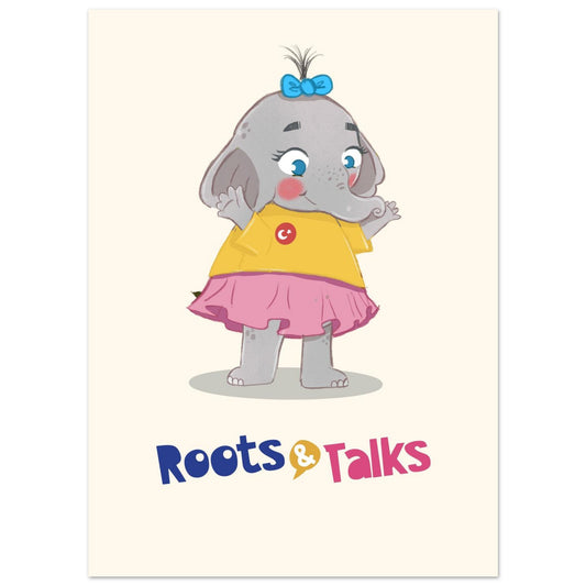 Filiz Elephant Portrait Poster, Roots & Talks - poster photo 3