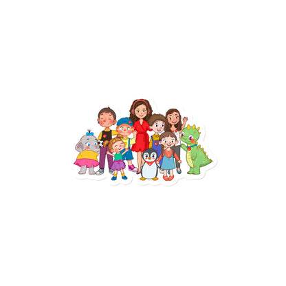 All the Characters Together Die-Cut Magnet, Roots & Talks - product photo