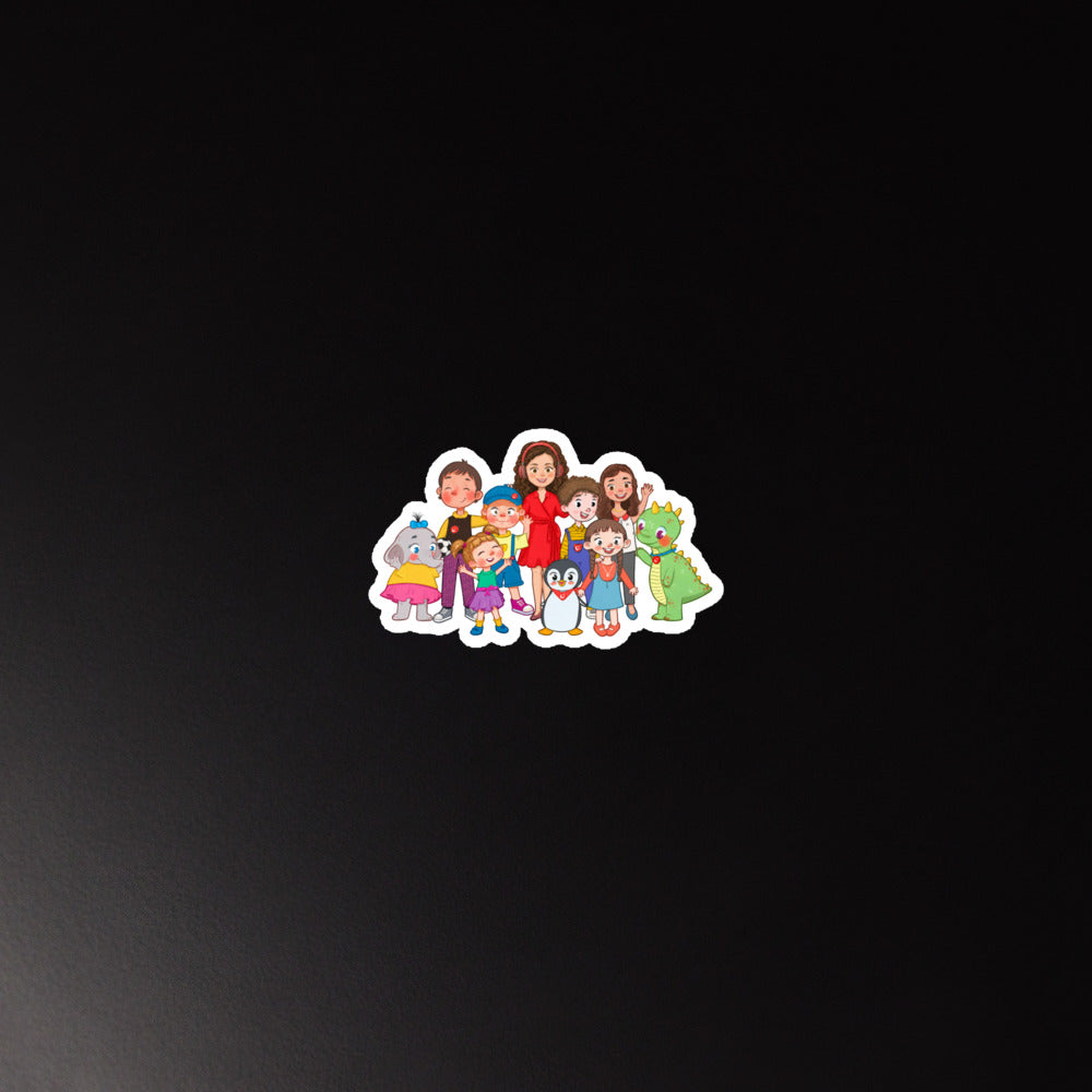 All the Characters Together Die-Cut Magnet, Roots & Talks - lifestyle photo 1