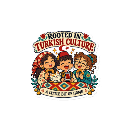 Rooted in Turkish Culture Die-Cut Magnet, Roots & Talks - product photo
