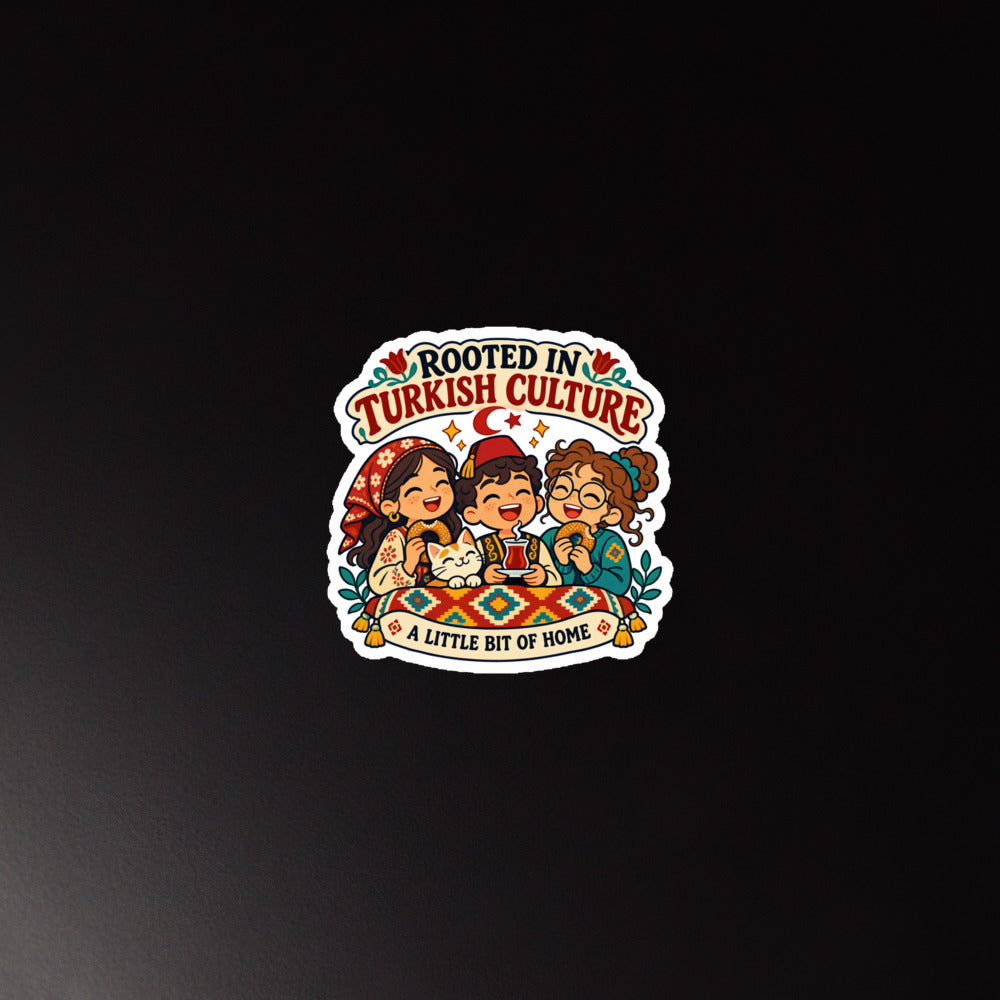 Rooted in Turkish Culture Die-Cut Magnet, Roots & Talks - lifestyle photo 1