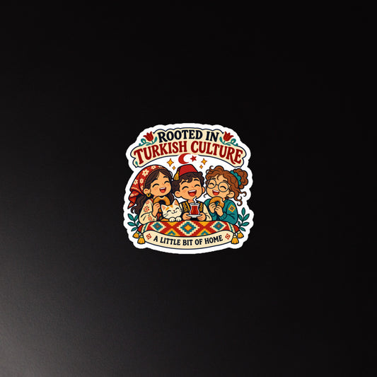Rooted in Turkish Culture Die-Cut Magnet, Roots & Talks - lifestyle photo 1