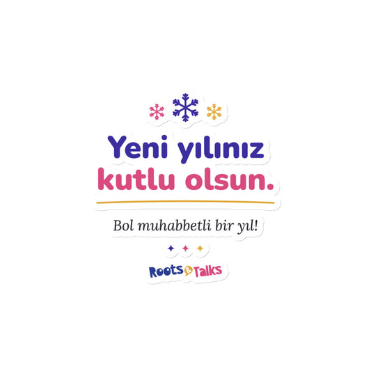 Yeni Yılınız Kutlu Olsun Die-Cut Magnet, Roots & Talks - product photo