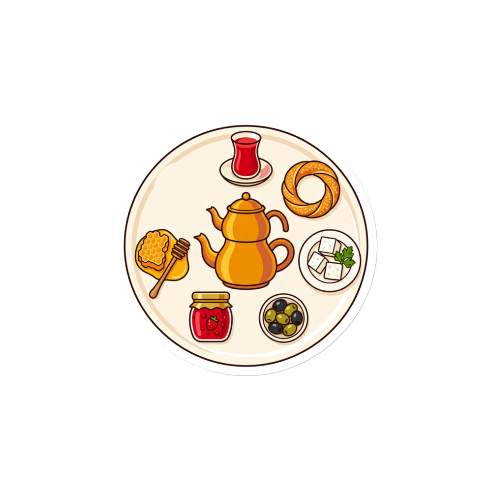Turkish Breakfast Table Die-Cut Magnet, Roots & Talks - product photo
