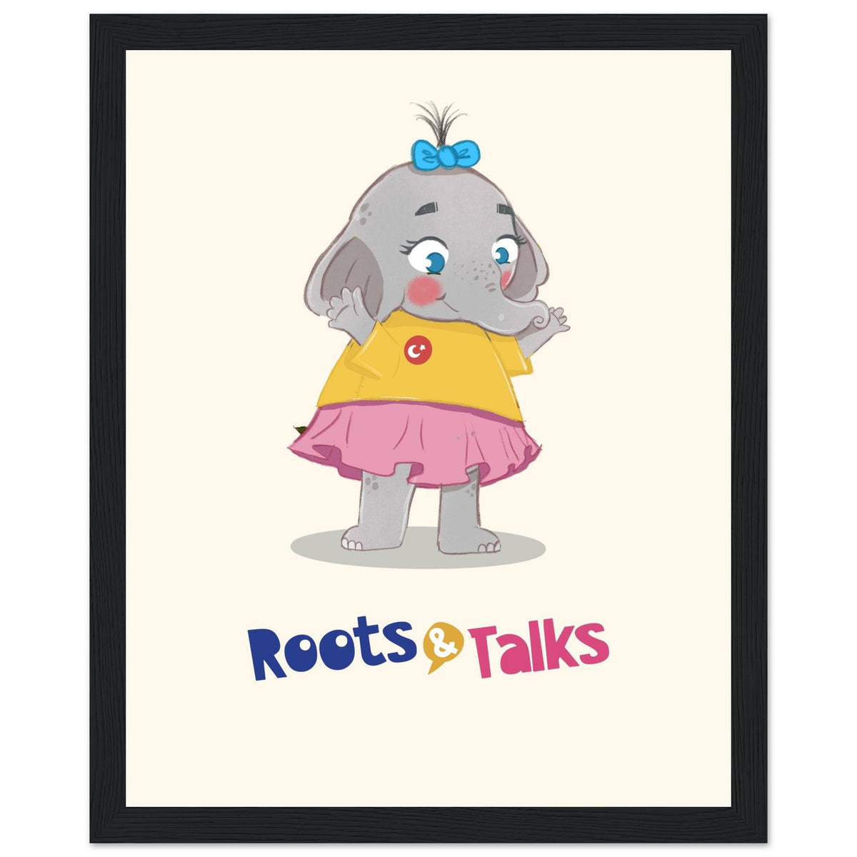 Filiz Elephant Framed Portrait Poster, Roots & Talks - framed poster photo 6