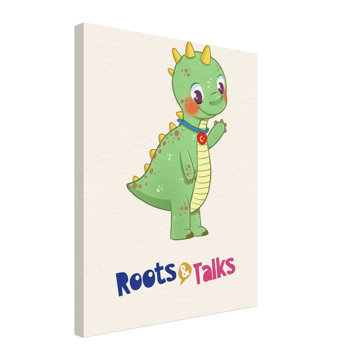 Dino Dinosaur Canvas Print, Roots & Talks - canvas photo 4