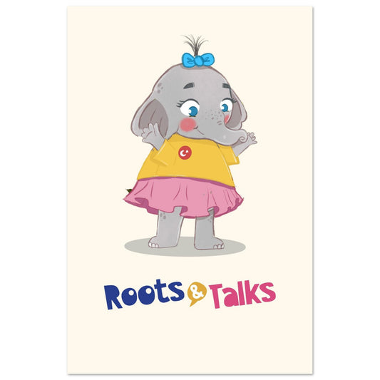 Filiz Elephant Portrait Poster, Roots & Talks - poster photo 1