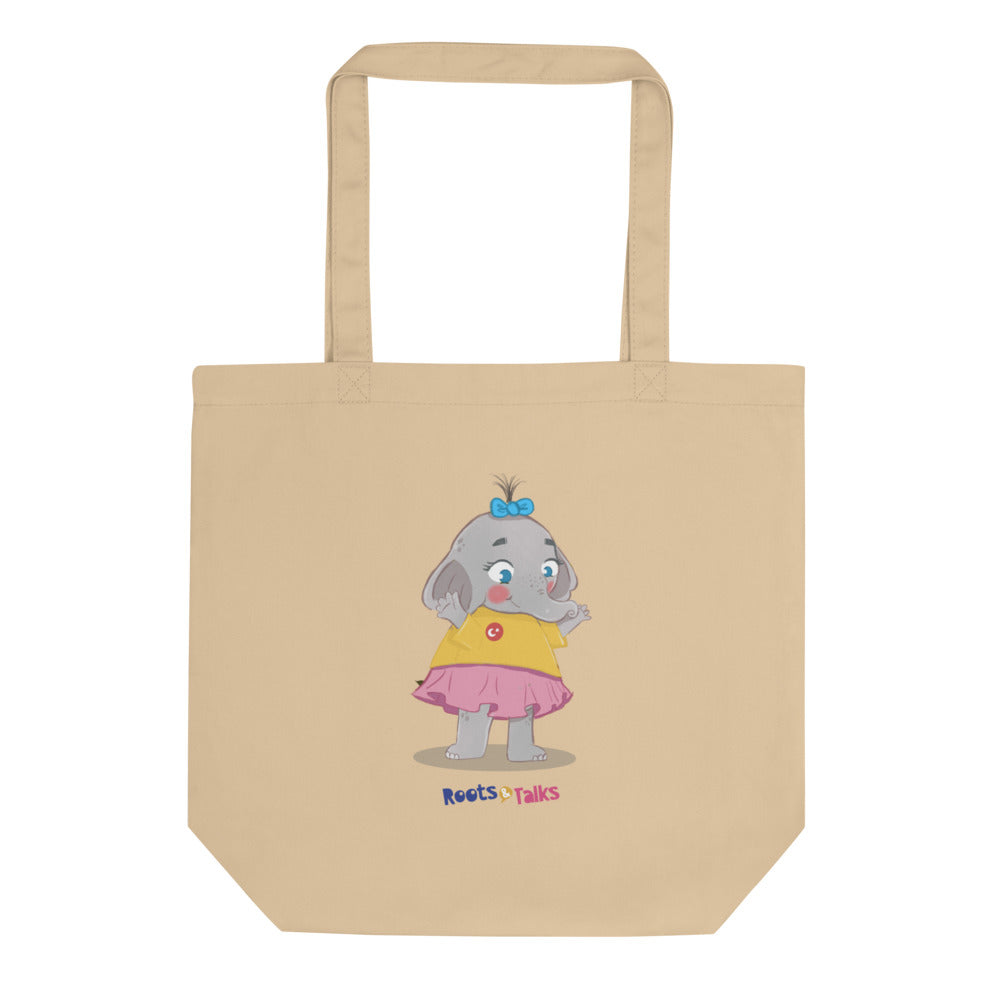 Filiz Elephant Organic Cotton Tote Bag, Roots & Talks - product photo