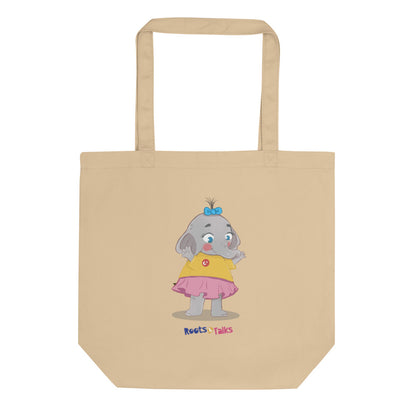 Filiz Elephant Organic Cotton Tote Bag, Roots & Talks - product photo