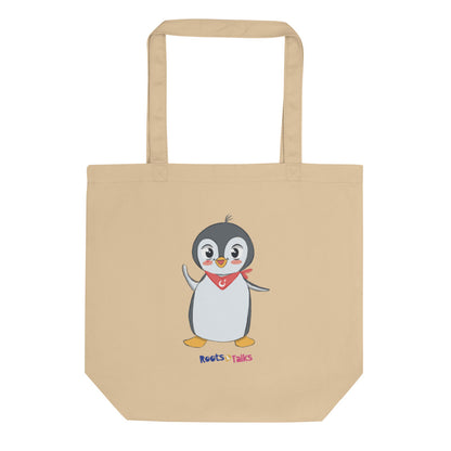 Pingucan Penguin Organic Cotton Tote Bag, Roots & Talks - product photo