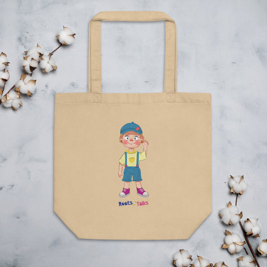 Giray Character Organic Cotton Tote Bag, Roots & Talks - lifestyle photo 1