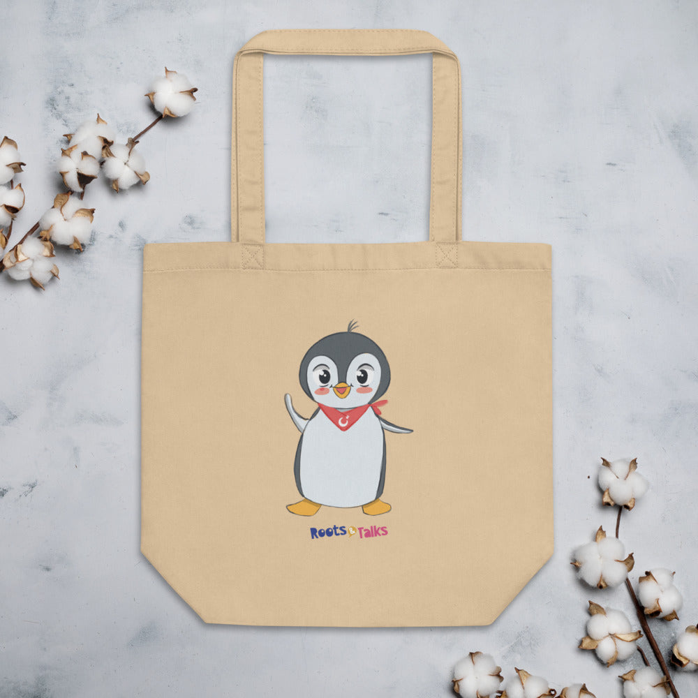 Pingucan Penguin Organic Cotton Tote Bag, Roots & Talks - lifestyle photo 1