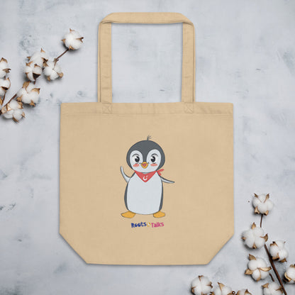 Pingucan Penguin Organic Cotton Tote Bag, Roots & Talks - lifestyle photo 1