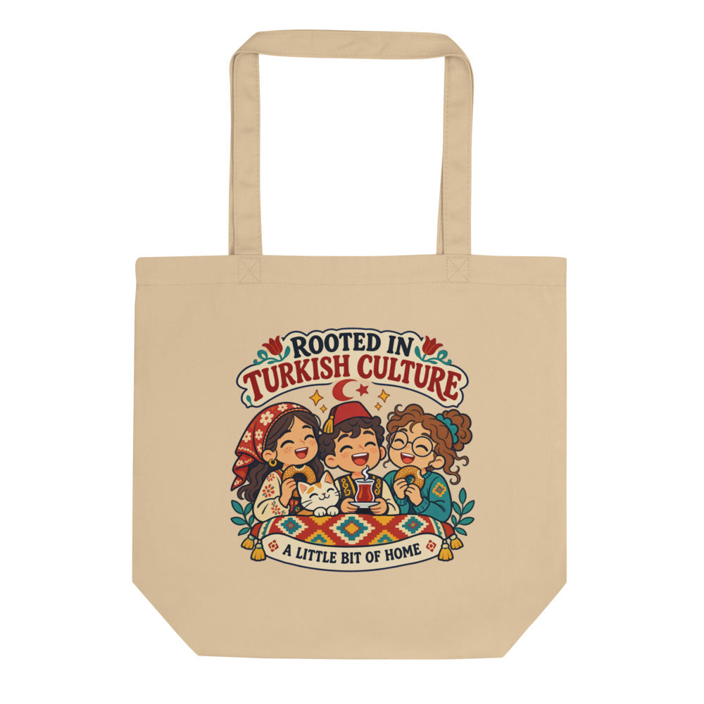 Rooted in Turkish Culture Organic Cotton Tote Bag, Roots & Talks - product photo