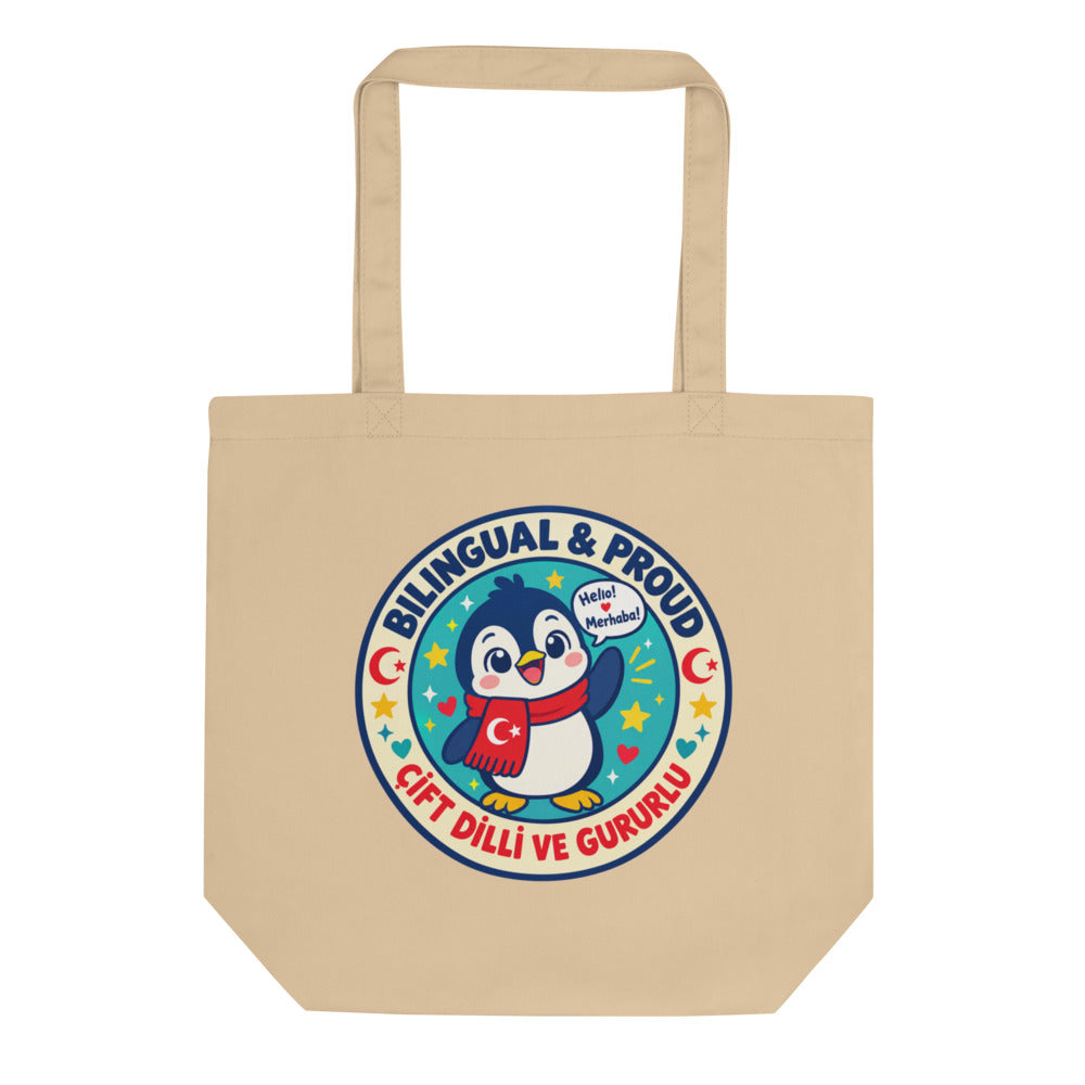 Bilingual & Proud Organic Cotton Tote Bag, Roots & Talks - product photo