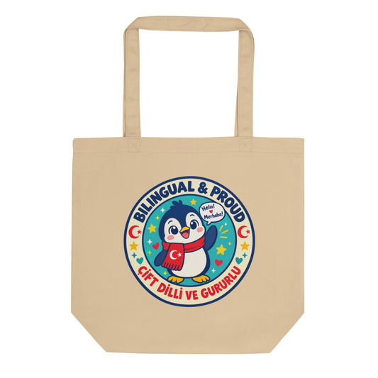 Bilingual & Proud Organic Cotton Tote Bag, Roots & Talks - product photo