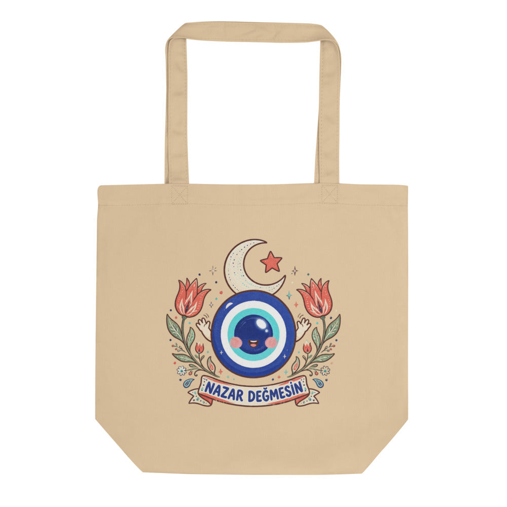 Nazar Değmesin Organic Cotton Tote Bag, Roots & Talks - product photo