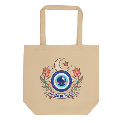 Nazar Değmesin Organic Cotton Tote Bag, Roots & Talks - product photo