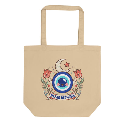 Nazar Değmesin Organic Cotton Tote Bag, Roots & Talks - product photo